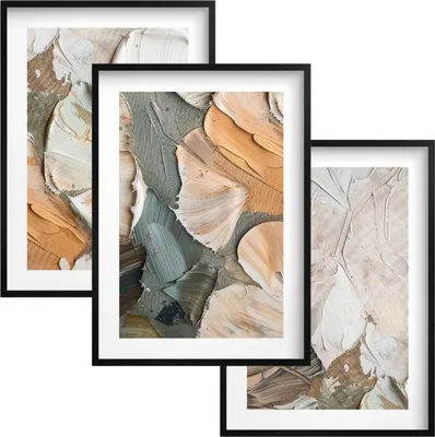 Produktbild von Moderne Poster Wandbilder für das Wohnzimmer Aquarell Pastellfarbenes Set