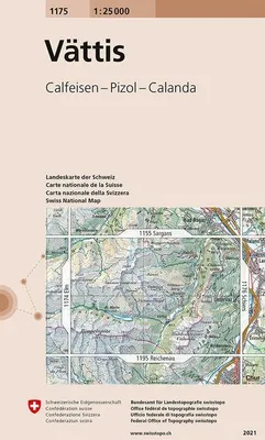 Produktbild von Swisstopo 1 : 25 000 Vättis