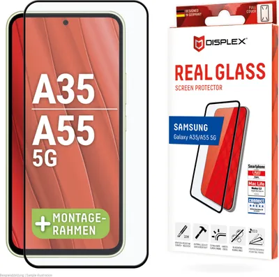 Image de Displex Premium glass with full coverage - Samsung Galaxy A35 5G / A55 5G - Noir