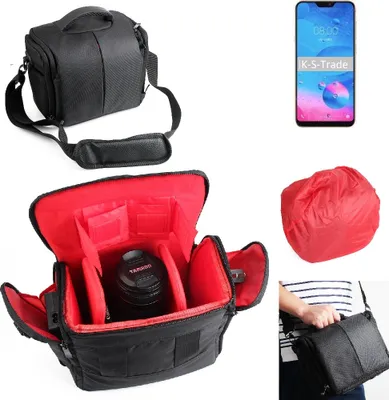 Produktbild von K-S-Trade Kompatibel mit Nikon D3500 Kameratasche Fototasche Schultertasche Zubehör Tasche einteilbare Trennwänden für Systemkamera, DSLR DSLM SLR,