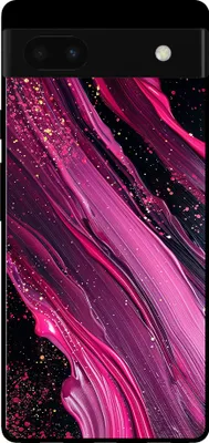 Produktbild von Handyhülle für Google Pixel 6 Pro mit Marmordruck - TPU Backcover Case Marble Design - Lila Pink