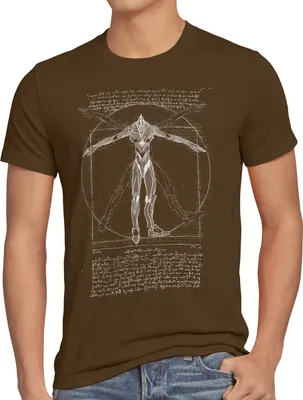 Produktbild von style3 Vitruvianischer Eva Herren T-Shirt eva-01 anime roboter kaiju