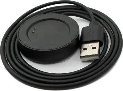 Produktbild von SYSTEM-S USB 2.0 Kabel 100 cm Ladestation für Realme T1 Smartwatch in Schwarz