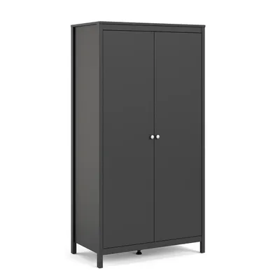 Produktbild von Madrid Kleiderschrank Schwarz Matt
