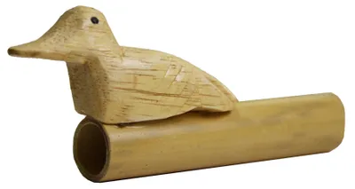 Image de Sifflet de canard Flûte pour enfant Flûte en bambou, naturelle