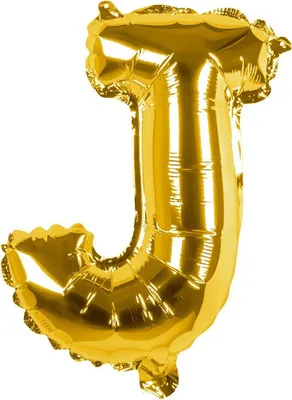 Produktbild von Folienballon J gold 36 cm