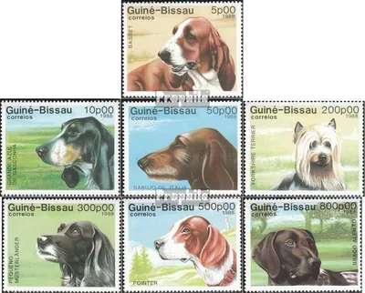 Produktbild von Briefmarken Guinea-Bissau 1988 Mi 959-965 (kompl.Ausg.) postfrisch Rassehunde