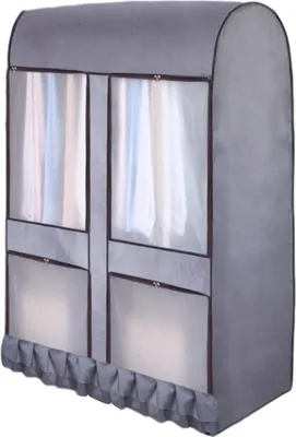 Produktbild von Kleiderständer Schutzhülle mit Reißverschluss, Staubschutz, grau, 100x150x50 cm