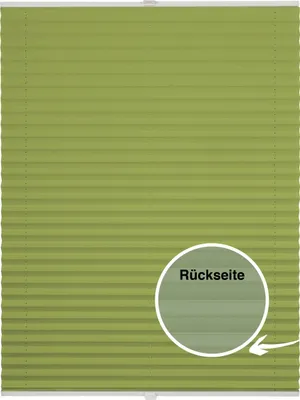 Produktbild von Thermo-Plissee auf Maß für Fenster zum Anschrauben in Glasleiste Farbe: Hellgrün, Größe: B): 91-100 cm, H): 101-150 cm