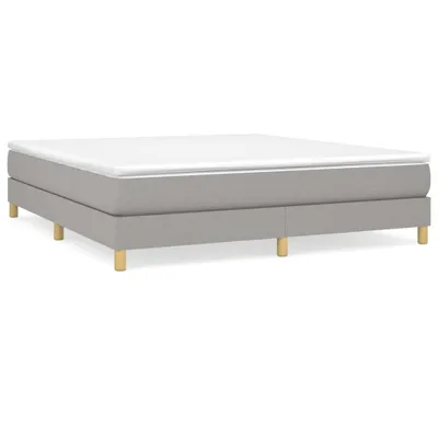 Produktbild von vidaXL Boxspringbettgestell Hellgrau 180x200 cm Stoff
