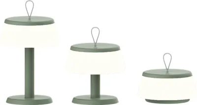 Image de Lampe de table de luxe Samos 3-en-1 - Vert antique - H7 x Ø14
