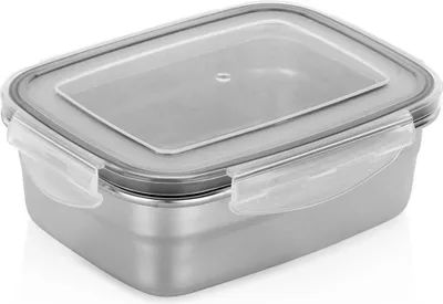 Immagine prodotto di Contenitore per alimenti in acciaio con coperchio e guarnizione 500 ml