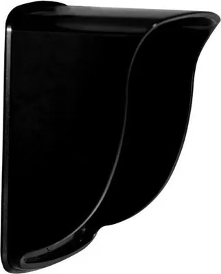 A black protective cover for a digital lock.