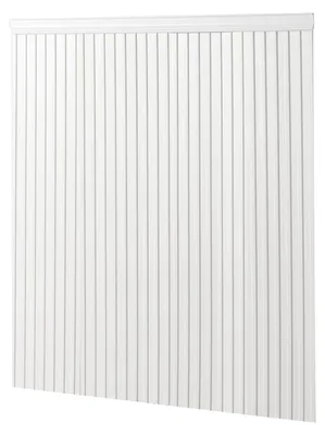 Produktbild von Wandleisten-Set, Wandverkleidungsplatten, leichtes, lackierbares Polystyrol, einfach zu installieren, breite und schmale Akzentwandleisten für die Inneneinrichtung von Wohnzimmer, Schlafzimmer, Zuhause, weiß (197 x 98 cm)