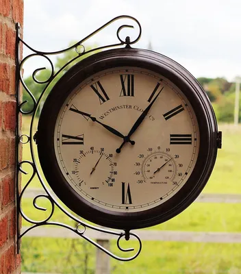 Produktbild von Outside-In Greenwich Wanduhr mit Thermometer