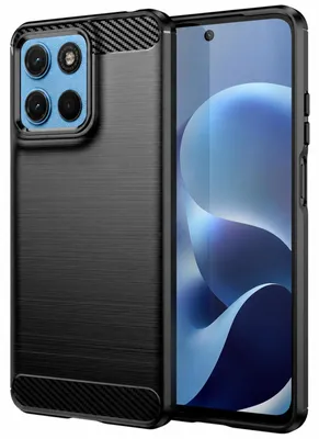 Image de Coque en carbone pour Motorola Moto G17 / G17 Power - Coque de protection pour téléphone portable - Coque en TPU