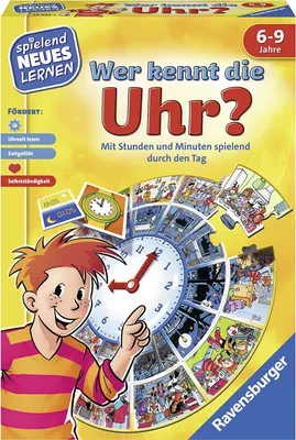 Produktbild von Ravensburger Spielend Neues Lernen Uhrzeit-Lernspiel Wer kennt die Uhr? 24995