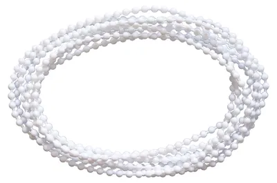 Kunststoff-Kettenring für Rollos, 300 cm, weiß