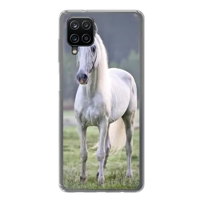 Produktbild von MuchoWow® Handyhülle Schutzhülle Hülle für Samsung Galaxy A12 Pferd - Licht - Morgen Silikon Softcase Handy Hülle - Bild