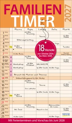 Produktbild von Familientimer 18 Monate 2027/2028