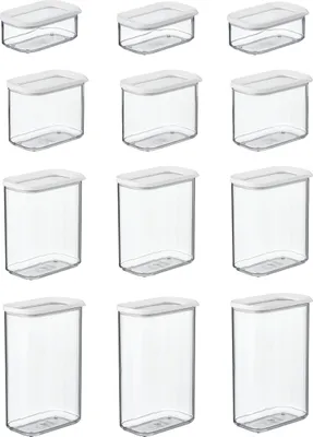 Produktbild von Mepal - Lebensmittelbehälter 12-teiliges Set Modula - 14,775 l - White