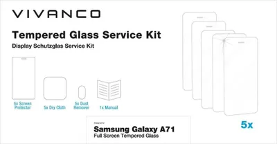 Produktbild von VIVanco™Samsung Galaxy A71 Schutzglasset (61640)