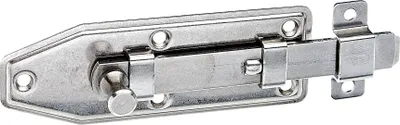 Immagine prodotto di Alberts 112899 Serratura per finestra, diritta, con occhiello fisso, acciaio inox, piastra 100 x 35 mm, set da 2