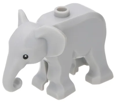Zdjęcie produktu dla LEGO Słoń LEGO Zwierzęta – Jasnoszary (79297pb01) – nowy