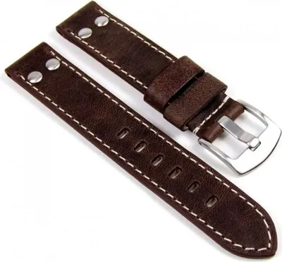 Produktbild von Ersatzband Uhrarmband  Lederband  Braun 19229S, Stegbreite:18mm