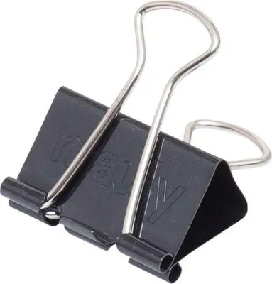 Produktbild von MAUL Foldback-Klemmer mauly® Federstahl Metall 12 Stück 32 mm schwarz