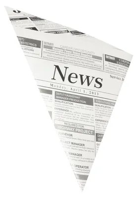 Produktbild von 100x Spitztüten Pergamentersatz fettdicht 23x23x33cm 250gr. Zeitungspapier