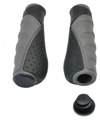 Imagen del producto de Puños de bicicleta de goma ergonómicos, antideslizantes