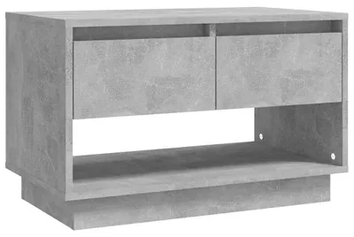 Zdjęcie produktu dla RTV-szafka z drewna fornierego, w kolorze betonowym, o wymiarach 70 x 41 x 44 cm