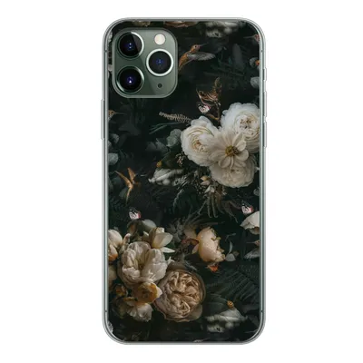Produktbild von MuchoWow® Handyhülle Schutzhülle Hülle für iPhone 11 Pro Blumen - Muster - Vogel Silikon Softcase Handy Hülle - Handy