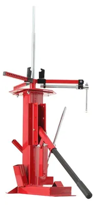 Immagine prodotto di Macchina per montaggio pneumatici manuale - Dispositivo per il montaggio di pneumatici - Adatta per cerchi da 10 a 43 cm - Morsetto a Y regolabile - Per moto, auto, ATV - Supporto a pavimento e leva lunga - 28 kg