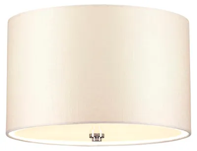 Produktbild von Elstead Fletcher Deckenleuchte E27 3-fach 35cm Poliertes Chrom Elfenbein