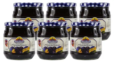 Produktbild von Mühlhäuser Thüringer Plaumenmus Gewürzt (6 x 1,00 Kg)