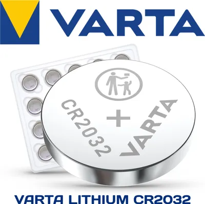 Produktbild von 5x VARTA Micro Batterie Knopfzelle Lithium CR2032 3V Industrial Bulk
