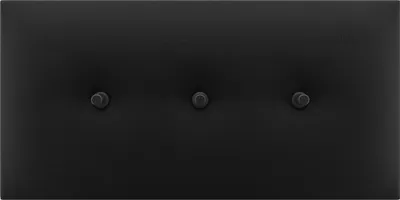Produktbild von VILO Polsterpaneel Samt 30x60 cm - Schwarz, Rechteckig Gesteppt, Wandkissen gepolstert, Akustikverbesserung, Kopfteil Bett, Wandpaneel (1 Stück)