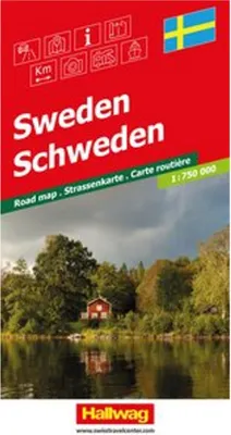 Produktbild von Hallwag Strassenkarte Schweden 1:750.000