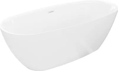 Obrázok produktu pre Mexen Luvo Slim voľne stojaca vaňa 170 x 75 cm, biela, biely prepad - 52801707500-20