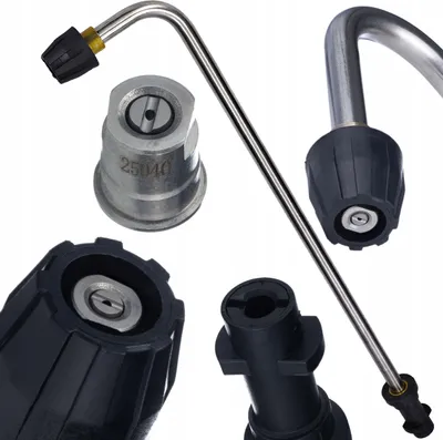 Zdjęcie produktu dla Lanca dysza kątowa 90 stopni 80 cm Rosfix do myjek Karcher K2-K7 gwint M18 160 bar