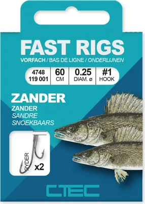 Produktbild von Spro C-Tec Zander Ryderhaken gebunden Größe 4