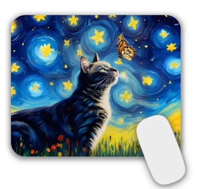 Image de Tapis de souris gaming pour bureau, avec motifs, dimensions 24 x 20 x 0,3 cm, antidérapant, lavable