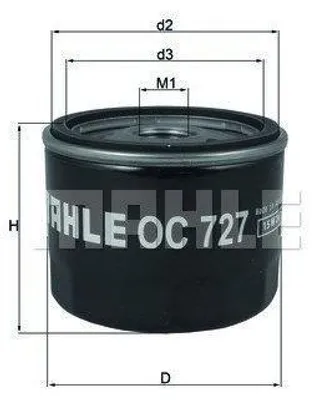 Obrázok produktu pre Olejový filter KNECHT OC 727