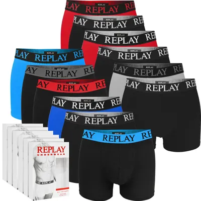 Obrázek produktu pro Replay 12-Pack Boxerky Pro Muže - Sada Spodních Kalhot Pro Muže Z Bavlny, Xxl
