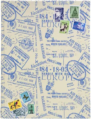 Productafbeelding van Briefmarken-Kit Luftpost Air-Mail-Design 22,5x30,5 cm Exacompta