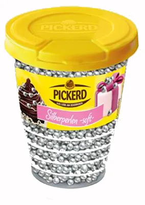 Produktbild von Pickerd Silberperlen soft Dekor Streusel crispy weich 100g 5er Pack