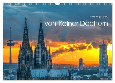 Produktbild von Von Kölner Dächern (Wandkalender 2027 DIN A3 quer), CALVENDO Monatskalender
