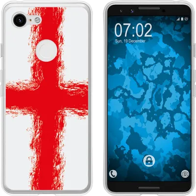 Produktbild von PhoneNatic Case kompatibel mit Google Pixel 3 Silikon-Hülle WM England M4